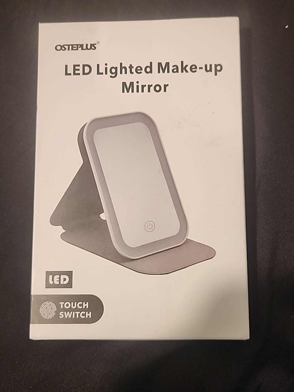 LED Lighted Make-up Mirror - Gray